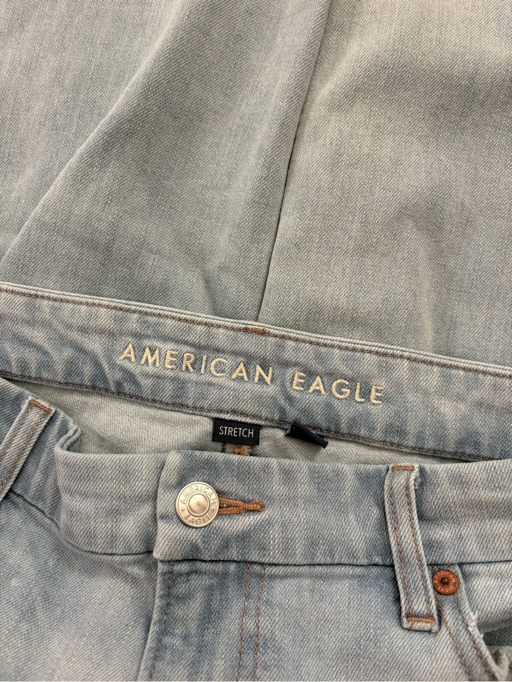 American Eagle Women’s Curvy High-Waisted Stovepipe Jean Cool Classic Size 12L - Picture 7 of 9